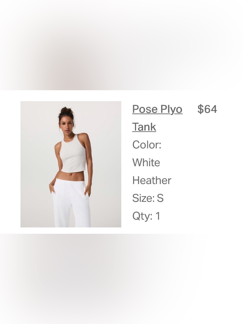 Vuori Pose Plyo Tank Sz S